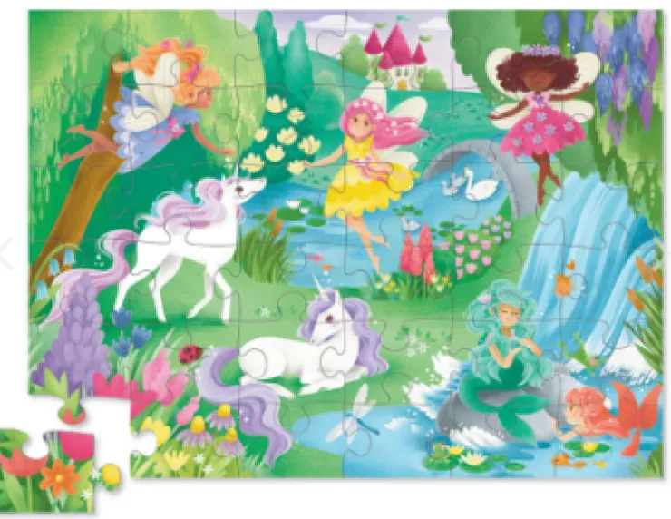 Crocodile Creek Jigsaw Puzzles | 4 Years+>36pc Floor Puzzle - Magical Friends