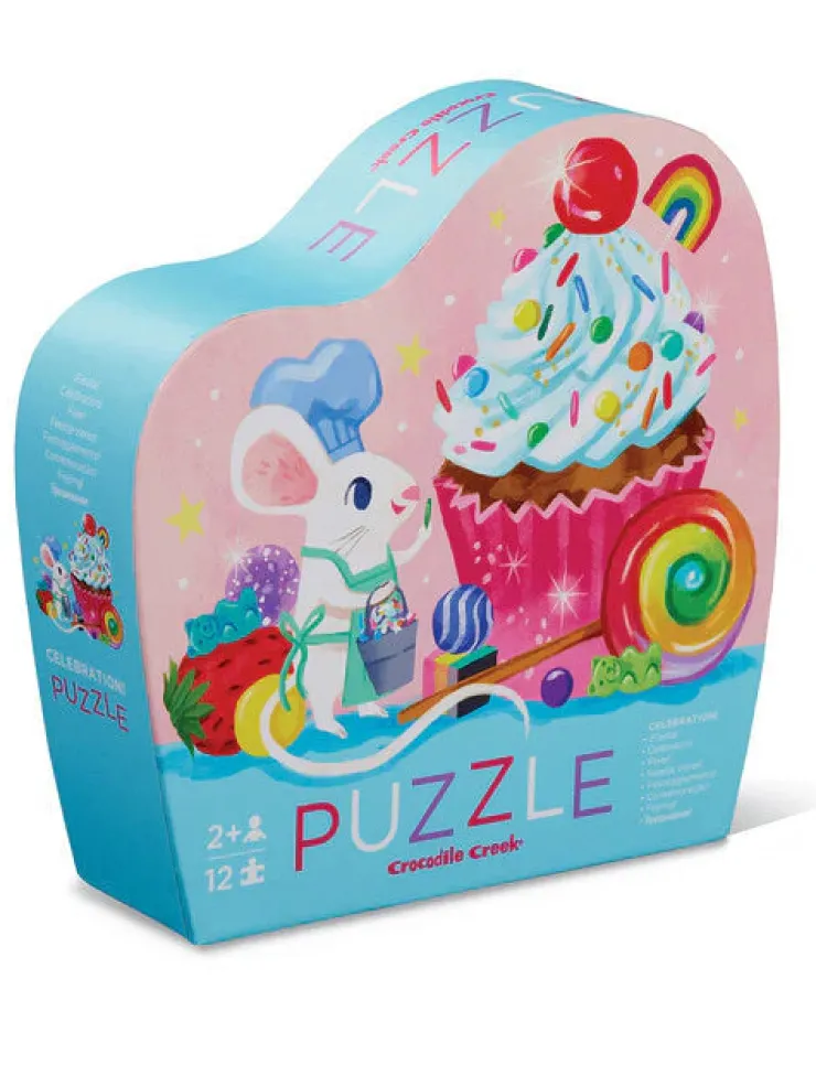 Crocodile Creek Jigsaw Puzzles | 2 Years+>12pc Mini Puzzle - Celebration