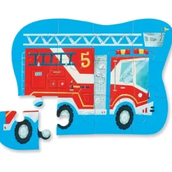 Crocodile Creek Jigsaw Puzzles | 3 Years+>12pc Mini Puzzle - Fire Truck