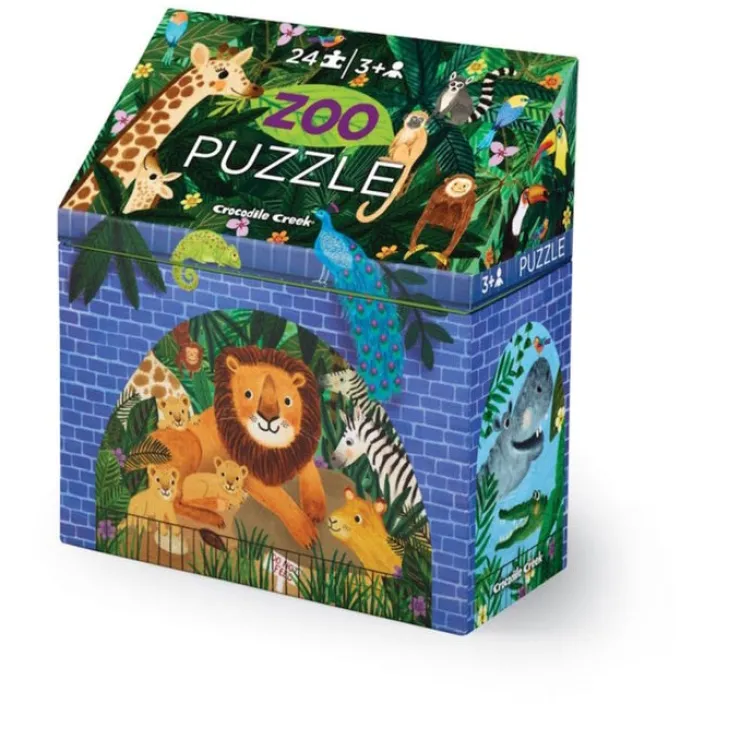 Crocodile Creek Jigsaw Puzzles | 3 Years+>24pc Zoo Puzzle