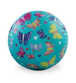 Crocodile Creek Balls | 3 Years+>7" Playground Ball - Butterfly Rainbow