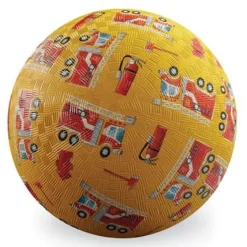 Crocodile Creek Balls | 3 Years+>7" Playground Ball -  Fire Truck