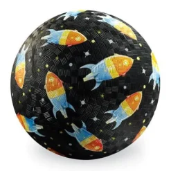 Crocodile Creek Balls | 3 Years+>7" Playground Ball -  Rockets