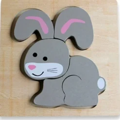 Discoveroo Wooden Toys | Jigsaw Puzzles>Chunky Puzzle - Rabbit