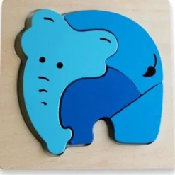 Discoveroo Wooden Toys | Jigsaw Puzzles>Chunky Puzzle - Elephant