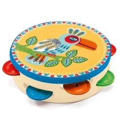 DJECO Wooden Toys | Musical Toys>Animambo Tambourine