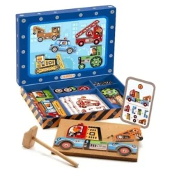 DJECO Activities & Learning | Make & Create>Tap-Tap - Vehicles