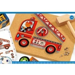 DJECO Activities & Learning | Make & Create>Tap-Tap - Vehicles