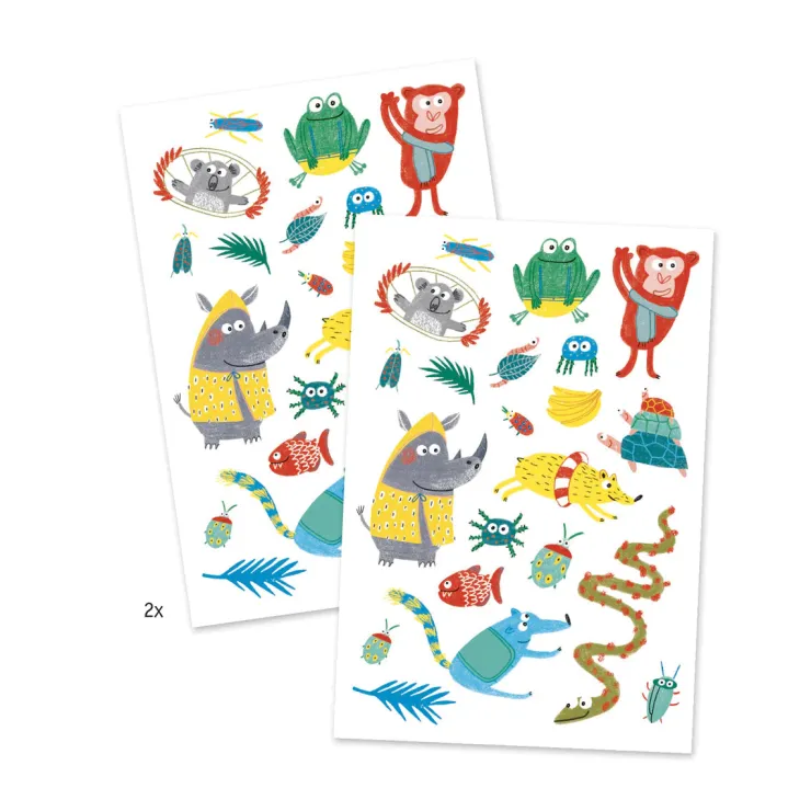 DJECO Temporary Tattoos | 3 Years+>Tattoos - Animal Snouts