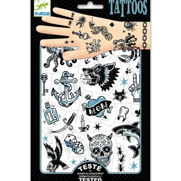 DJECO Temporary Tattoos | 3 Years+>Tattoos - Dark Side