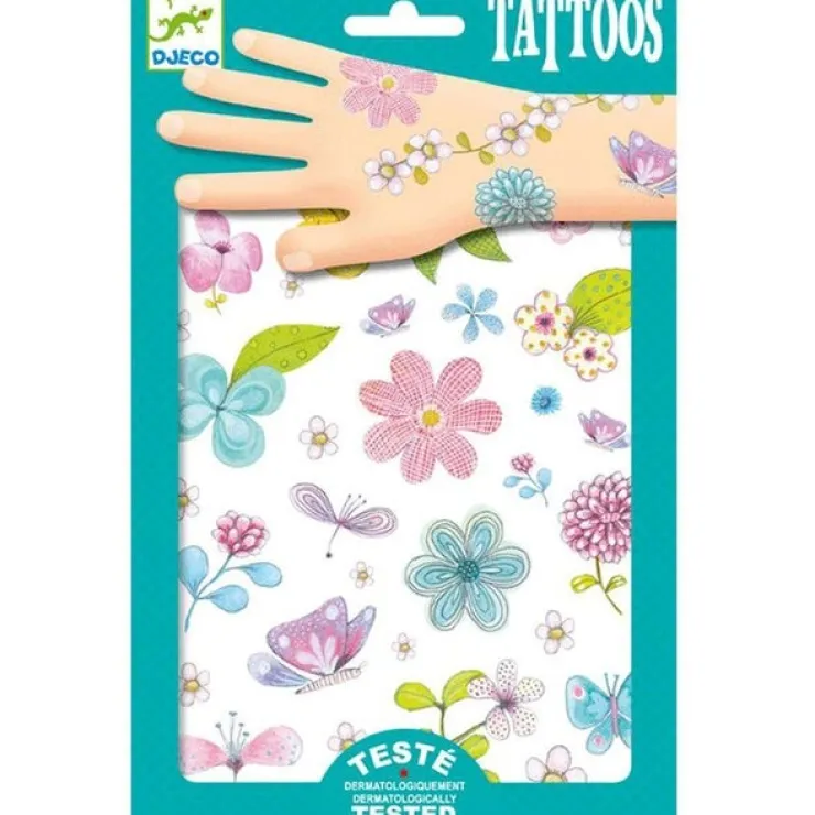 DJECO Temporary Tattoos | 3 Years+>Tattoos - Field Flowers
