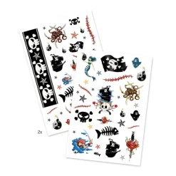 DJECO Temporary Tattoos | 3 Years+>Tattoos - Pirates