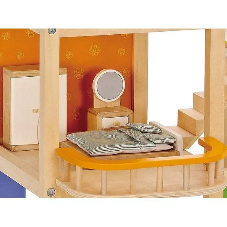 HAPE Pretend Play | Wooden Toys>All Season Doll House Furnished