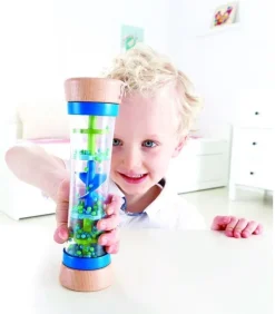 HAPE Wooden Toys | Activities & Learning>Beaded Raindrops - Blue