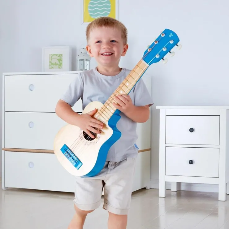 Hape Wooden Toys | Musical Toys>Blue Lagoon Guitar