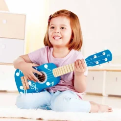 HAPE Wooden Toys | Musical Toys>Blue Ukulele
