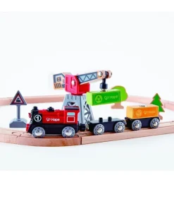 Hape Wooden Toys | Trains & Train Sets>Cargo Delivery Loop