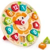 Hape Wooden Toys | Early Development Toys>Chunky Clock Puzzle