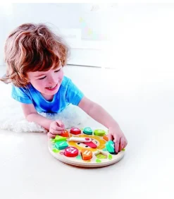 Hape Wooden Toys | Early Development Toys>Chunky Clock Puzzle