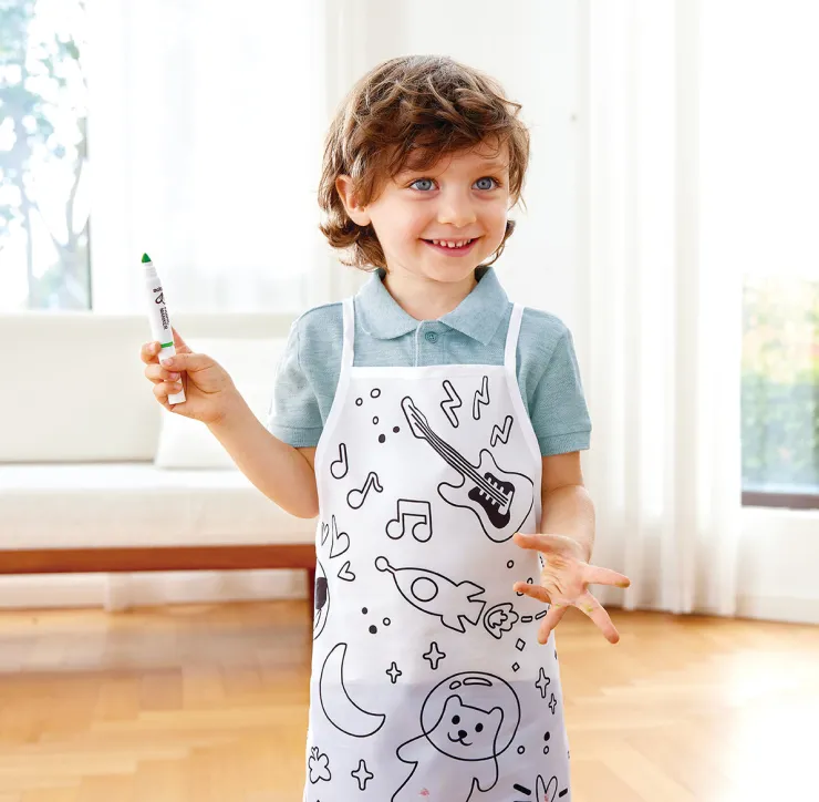 HAPE Kitchen & Food | Drawing, Colouring & Painting>Colour Me Apron Set