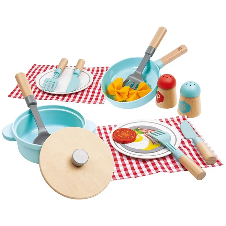 HAPE Pretend Play | Kitchen & Food>Cook & Serve Set