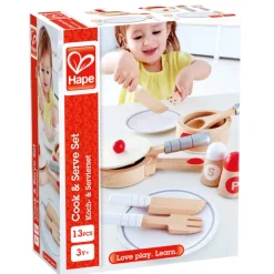 Hape Pretend Play | Kitchen & Food>Cook & Serve Set