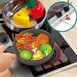 HAPE Pretend Play | Kitchen & Food>Deluxe Kitchen with Fan Fryer