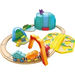 HAPE Wooden Toys | Trains & Train Sets>Dinosaur Train Bucket Set