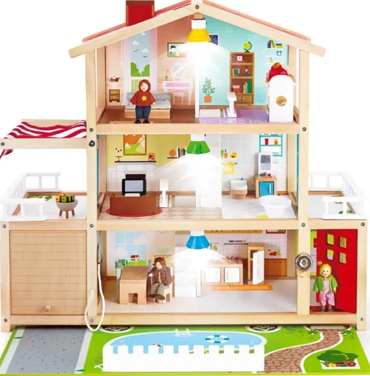 Hape Pretend Play | Wooden Toys>Doll Family Mansion