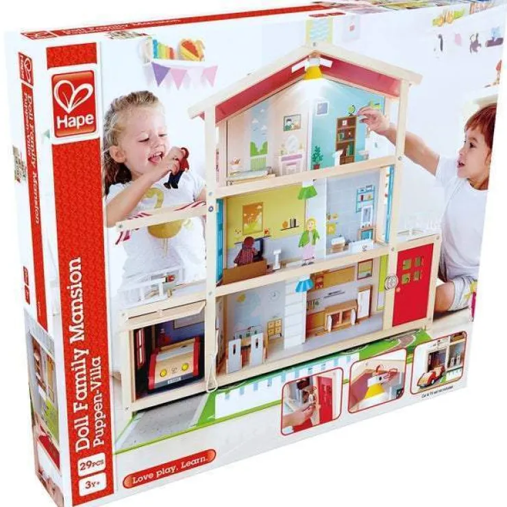 Hape Pretend Play | Wooden Toys>Doll Family Mansion
