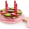 Hape Pretend Play | Kitchen & Food>Double Flavored Birthday Cake