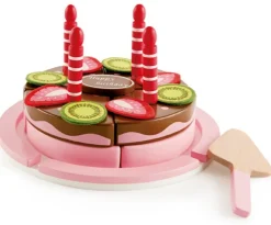 Hape Pretend Play | Kitchen & Food>Double Flavored Birthday Cake