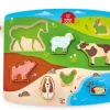 Hape Wooden Toys | Early Development Toys>Farm Animal Puzzle & Play