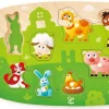 Hape Wooden Toys | Early Development Toys>Farmyard Peg Puzzle