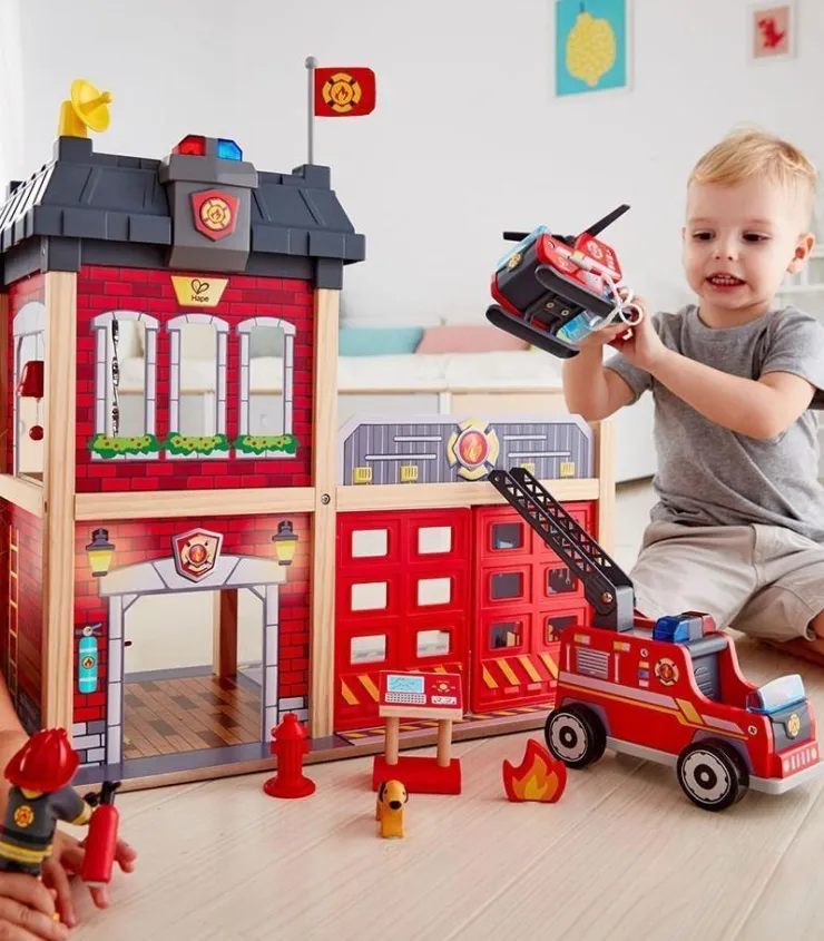 Hape Pretend Play | Wooden Toys>Fire Station