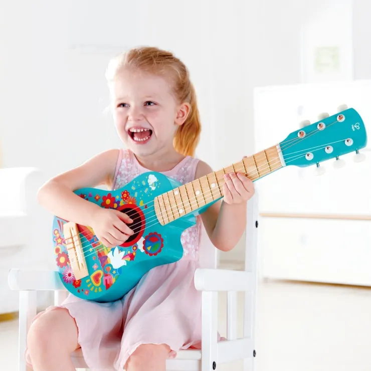 Hape Wooden Toys | Musical Toys>Flower Power Guitar
