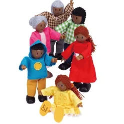 Hape Pretend Play | Wooden Toys>Happy Family - African American
