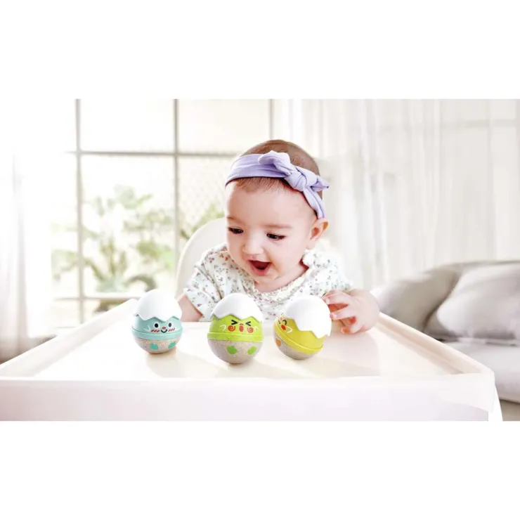 Hape Activities & Learning | Rattles & Teethers>Happy Hatching Wobble Rattles