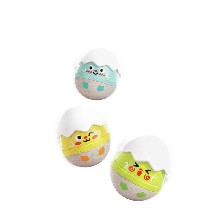 Hape Activities & Learning | Rattles & Teethers>Happy Hatching Wobble Rattles