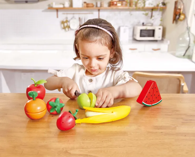 HAPE Kitchen & Food | Wooden Toys>Healthy Fruit Playset