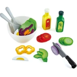HAPE Kitchen & Food | Wooden Toys>Healthy Salad Playset
