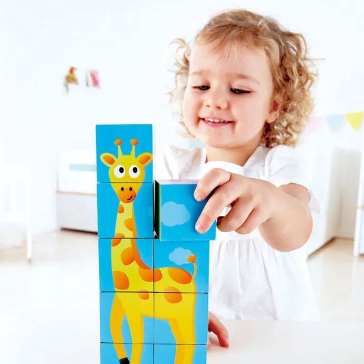 Hape Wooden Toys | Jigsaw Puzzles>Jungle Animal Block Puzzle