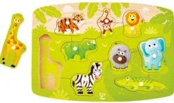Hape Wooden Toys | Early Development Toys>Jungle Peg Puzzle