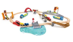 Hape Wooden Toys | Trains & Train Sets>Lift & Load Harbour Set