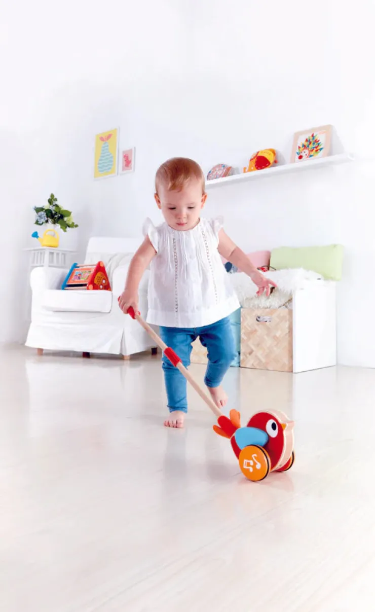 Hape Wooden Toys | Push & Pull Toys>Lilly Musical Push Along