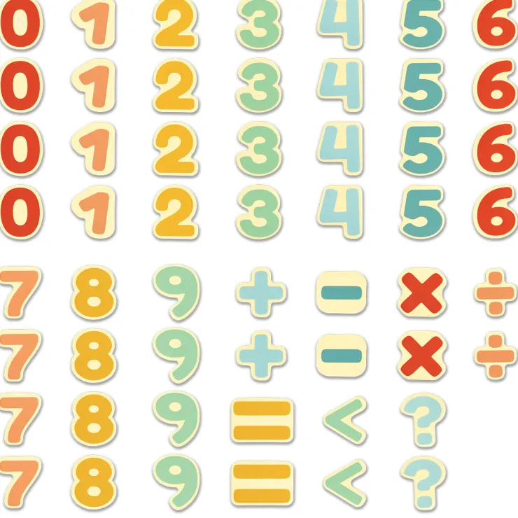 HAPE Wooden Toys | Early Development Toys>Magnetic Numbers 54pc