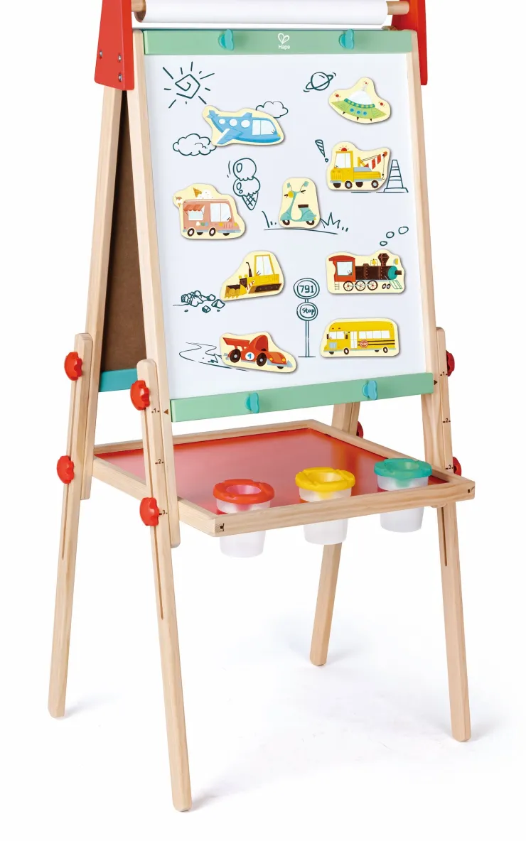 HAPE Wooden Toys | Early Development Toys>Magnetic Vehicles 30pc