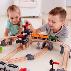 Hape Wooden Toys | Trains & Train Sets><noscript><img width=