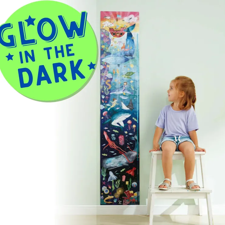 HAPE Jigsaw Puzzles | 6 Years+>Ocean Life Glow in the Dark Puzzle 200pc