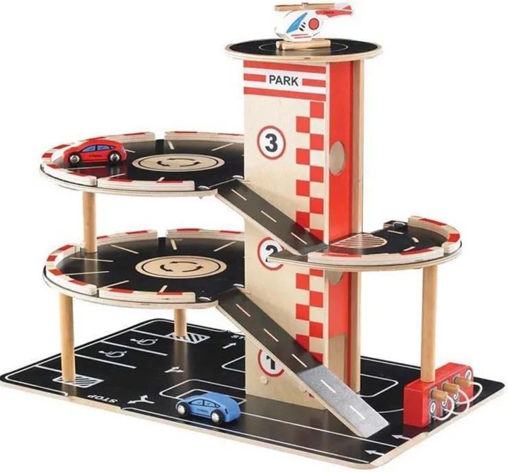 Hape Pretend Play | Wooden Toys>Park and Go Garage